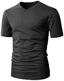 img 1 attached to H2H Textile T Shirt Charcoal CMTTS0198 Men's Clothing