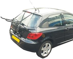 img 4 attached to Efficient & Stylish Hollywood Racks F1B 3-Bike 🚲 Trunk Mount Rack, Black - Securely Carry 3 Bikes!