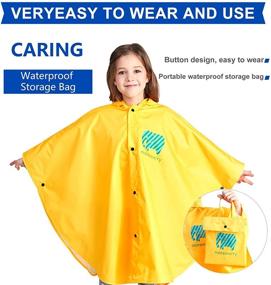 img 1 attached to 🧥 Stylish Waterproof Lightweight Jacket Outwear Rain Coats for Little Girls and Boys