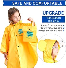 img 2 attached to 🧥 Stylish Waterproof Lightweight Jacket Outwear Rain Coats for Little Girls and Boys