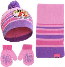 img 4 attached to Перчатки Disney Princess Mitten Weather Purple для девочек, аксессуары для холодной погоды