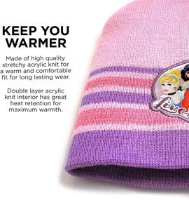 img 1 attached to Перчатки Disney Princess Mitten Weather Purple для девочек, аксессуары для холодной погоды