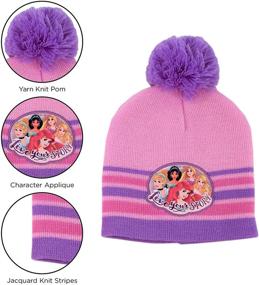 img 2 attached to Перчатки Disney Princess Mitten Weather Purple для девочек, аксессуары для холодной погоды