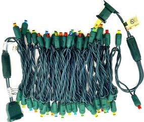 img 1 attached to Vibrant Multicolor Xmas Lights: 25ft 50 LED Green Wire Mini String Lights - Waterproof Fairy Starry Wide Angle Christmas Lights for Tree, Wedding, and Halloween Parties