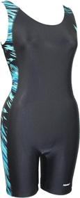 img 3 attached to 👙 Adoretex Women's Lycra Unitard: Stylish One Piece Swimsuit for Maximum Comfort and Coverage