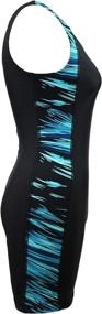 img 2 attached to 👙 Adoretex Women's Lycra Unitard: Stylish One Piece Swimsuit for Maximum Comfort and Coverage