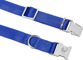 img 1 attached to 🐾 Enhanced Nylon Dog Collar with Sturdy Metal Buckle - Perfect for Small, Medium, and Large Dogs