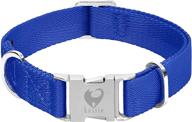 🐾 enhanced nylon dog collar with sturdy metal buckle - perfect for small, medium, and large dogs logo