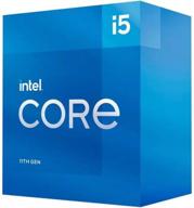 enhanced intel core i5-11400f 6-core desktop processor, up to 4.4 ghz, lga1200 (intel 500 series & select 400 series chipset), 65w logo