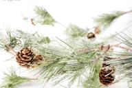 🎄 enhance your holiday decor with craftmore smokey pine garland - 6 feet logo
