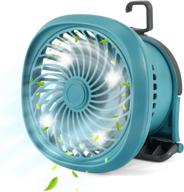 🏕️ camping fan with led lantern - joycabin 2000mah portable tent fan - rechargeable outdoor fan with hanging hook for tent - quiet usb desk fan for picnic, barbecue, fishing, travel логотип