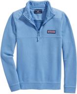 👕 stylish and comfortable boys' shep shirt half-zip pullover by vineyard vines логотип