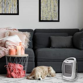 img 2 attached to 🔥 Stay Warm and Cozy with the Comfort Zone CZ449E Oscillating Ceramic Heater - Efficient 1500W, Adjustable Thermostat, Safety Features