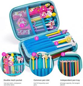 img 1 attached to 🦄 Girls' Unicorn Pencil Case: 3D EVA Cute Large Capacity Pencil Box with Double Zipper – Perfect School Gift for Kids, Boys
