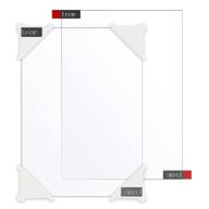 🖼️ enoin 2pcs 11 x 14 inch clear acrylic/plexiglass sheet, 1/16 inch thick, transparent board for glass, diy project, picture frame, paintings, art craft logo