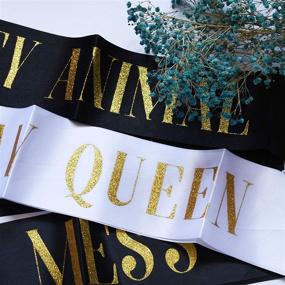 img 3 attached to Snogisa Birthday Gifts Sash Set: Ultimate Accessories for Birthday Queens and Thrilling Celebration – Party Supplies, Fun Favors & Decorations