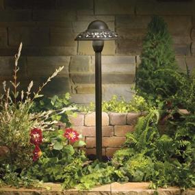 img 1 attached to 🏞️ Enhance Your Outdoor Space with the Kichler 15457AZT Path & Spread 1-Light 12V in Textured Architectural Bronze