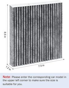 img 3 attached to Фильтр кабины премиум-класса с активированным углем для Toyota, Lexus, Scion - Замена Kootek CF10285/CP285