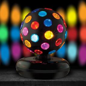 img 4 attached to Kicko 11 Inch LED Spinning Disco Ball - Perfect for Parties, Lighting, Halloween, Christmas, and Flare - 1 Pack