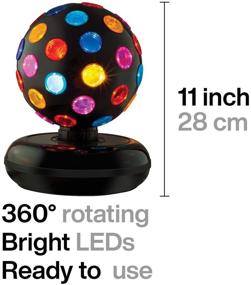 img 1 attached to Kicko 11 Inch LED Spinning Disco Ball - Perfect for Parties, Lighting, Halloween, Christmas, and Flare - 1 Pack