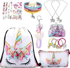 img 4 attached to YRUBOHA Drawstring Backpack Necklace Bracelet Backpacks and Kids' Backpacks