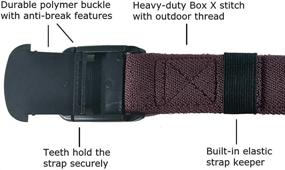 img 1 attached to Versatile Elastic Stretch Adjustable Buckle Unisex - Find the Perfect Fit!