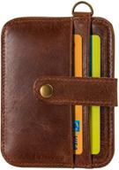 bullock leather women's minimalist wallets with rfid blocking technology: perfect complement to handbags & wallets logo