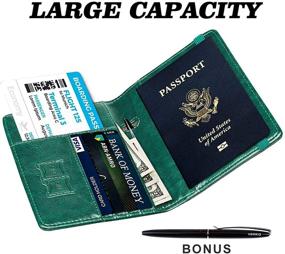 img 2 attached to 🛂 HERRIAT Travel Passport Holder with RFID Blocking Technology