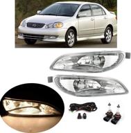 autojoy club fog lights for toyota camry, corolla, and solara (2002-2008) - clear lens with halogen bulb switch and wiring kit logo