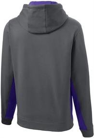 img 1 attached to DRIEQUIP Sport Wick Colorblock Pullover M Black DeepRed Men's Clothing and Active