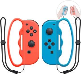 img 4 attached to Enhanced Boxing Grip for Joy Con & OLED Model Fitness Game: Fit Boxing Clasp Accessories for Nintendo Switch (Blue and Red, 2 Packs)