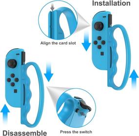 img 2 attached to Enhanced Boxing Grip for Joy Con & OLED Model Fitness Game: Fit Boxing Clasp Accessories for Nintendo Switch (Blue and Red, 2 Packs)