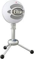 🎙️ синий микрофон usb blue snowball для пк и mac - подкастинг, гейминг, стриминг, запись микрофона - одновременная/кардиоидная конденсаторная (текстурный белый) логотип