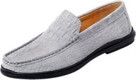 👞 boleone grey print casual loafer men's shoes (size 43) - 5686838 logo