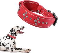 🐶 yoken leather dog collar | widened cross-section and flat design | collars for large, medium & small dogs | premium leather | 3 sizes available logo