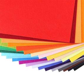 img 3 attached to Caydo 30-Piece Adhesive Backed Felt Fabric Sheets, 8x12 inches, Assorted Colors for Sewing and DIY Crafts