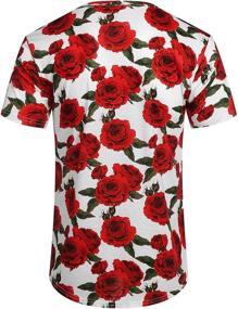 img 3 attached to 🌸 Floral Shirts for Men: COOFANDY's Flowers Hipster Style