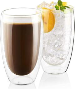 img 4 attached to ☕️ Bivvclaz: Premium Borosilicate Insulated Cappuccino Americano - Experience Elevated Coffee Delights!