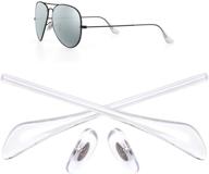 🕶️ aviator rb3025 3026 sunglasses repair kit: replacement temple tips nose pads with clear nose pads and sunglasses bag logo