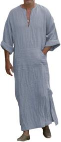 img 4 attached to 👗 Stylish and Comfortable Haseil V Neck Kaftan Sleeve Tagsize: Perfect for Any Occasion!