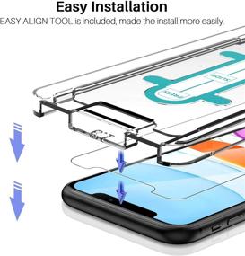 img 2 attached to 📱 Ultimate Protection Bundle for iPhone 11 (6.1-inch) – 6 Pack LK Screen Protector + Camera Lens Protector Set, Tempered Glass, Case Friendly, Easy-Installation Tool, 9H Hardness