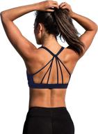 🏋️ icyzone padded strappy sports bra for women - yoga tops, activewear, and workout clothes logo