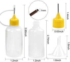 img 3 attached to DEPEPE 24pcs 30ml Needle Tip Glue Bottle with 8 Color Tips - Ideal for Quilling Craft, Acrylic Painting, and DIY Projects plus 5 Funnel