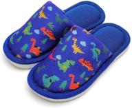 memon boys' cartoon dinosaur slippers - me2105 dino1 purple, size 9 - shoes and slippers logo