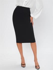 img 2 attached to SheIn Womens Bodycon Карандаш Бордовый