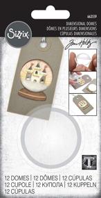 img 2 attached to 🔵 Sizzix Accessory Dimensional Domes Inspired by Tim Holtz, 12PK - 12 Piece, 1.4" Diameter