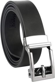 img 4 attached to 👖 Genuine Leather Ratchet Automatic Belt by Gelante