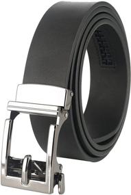 img 3 attached to 👖 Genuine Leather Ratchet Automatic Belt by Gelante