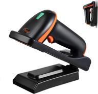 tera wireless barcode scanner – wall mountable, with vibration alert, 2.4g wireless & usb 2.0 wired, 2d qr bar code reader with adjustable folding stand and charging cradle logo