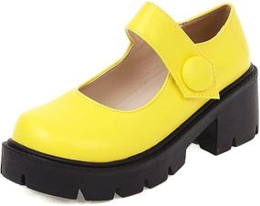 img 4 attached to CYNLLIO Women's Vintage Harajuku Platform Pumps - Retro Shoes for Women